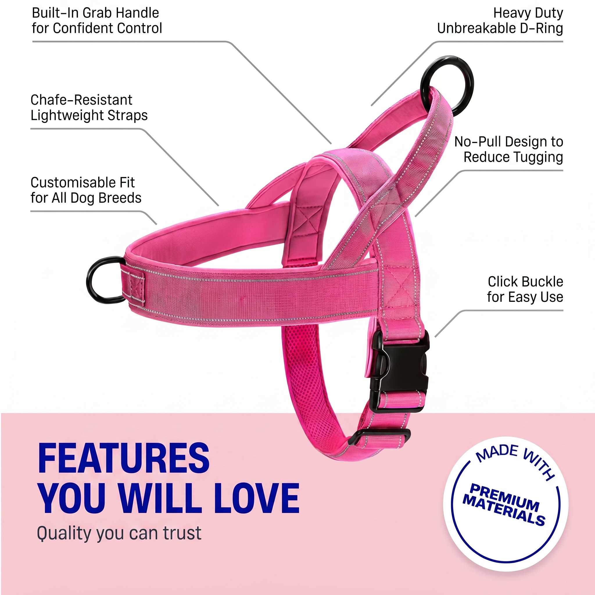 No Pull Chest Harness